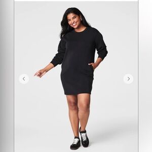 Spanx Air Essentials Crewneck Dress With Pockets Sz M